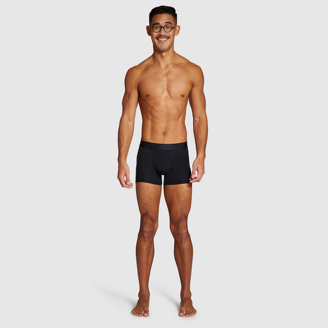 ALPHX Modern Fit Comfort Class Boxer Boxer Brief Midnight Black