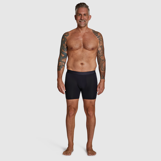 ALPHX Modern Fit Comfort Class Boxer Boxer Brief Midnight Black