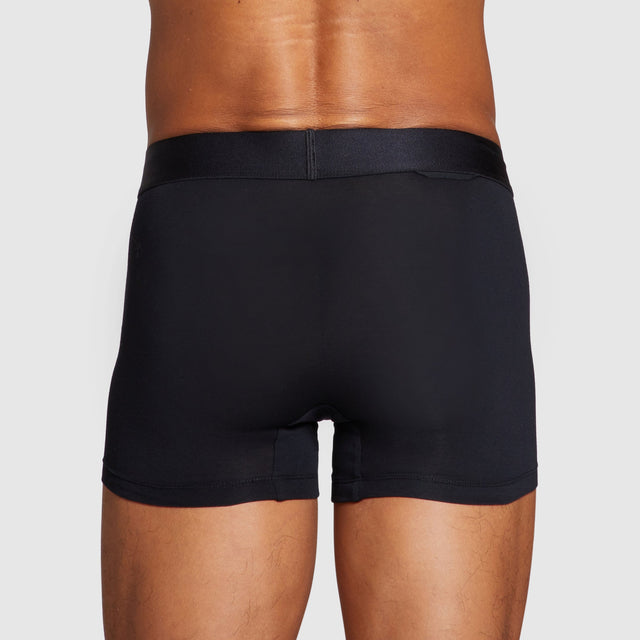 ALPHX Modern Fit Comfort Class Boxer Boxer Brief Midnight Black