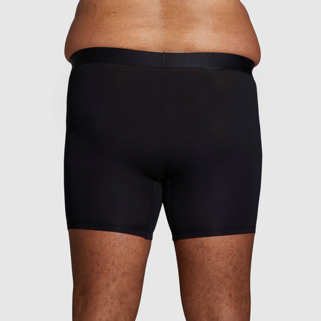 ALPHX Modern Fit Comfort Class Boxer Boxer Brief Midnight Black