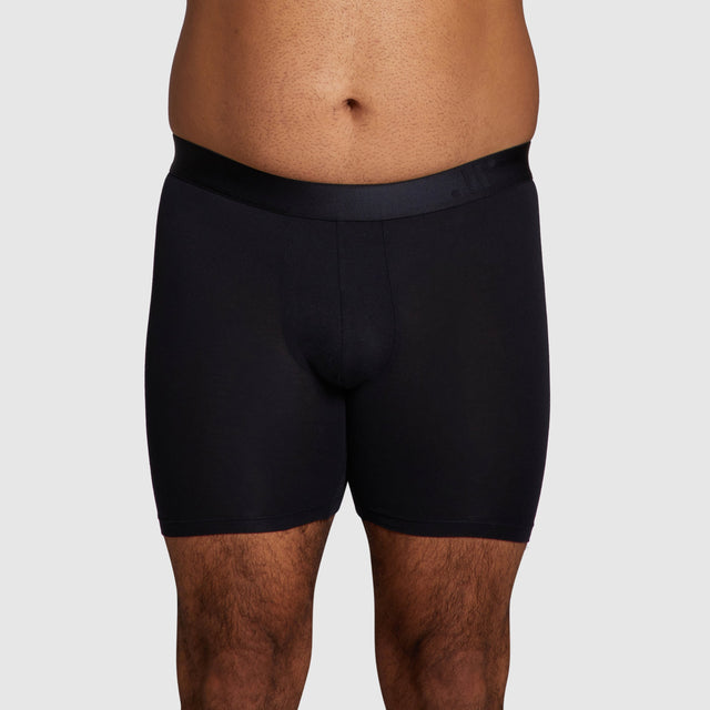 ALPHX Modern Fit Comfort Class Boxer Boxer Brief Midnight Black