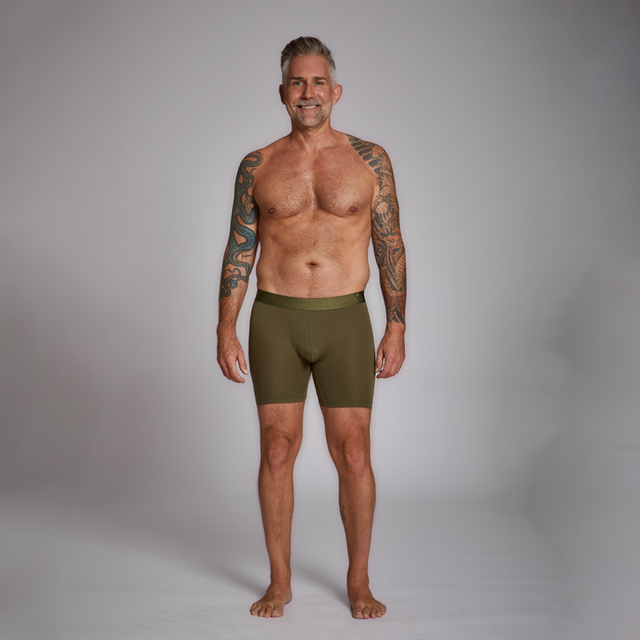 ALPHX Modern Fit Comfort Class Boxer Brief Moss Green