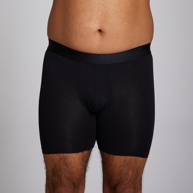 ALPHX Modern Fit Comfort Class Boxer Boxer Brief Midnight Black