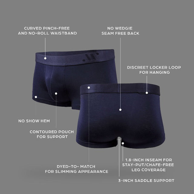 ALPHX Athletic Fit Comfort Class Trunk Maritime Navy