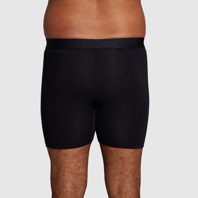 ALPHX Modern Fit Comfort Class Boxer Boxer Brief Midnight Black