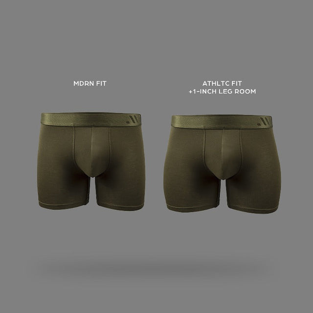 ALPHX Modern Fit Comfort Class Boxer Brief Moss Green