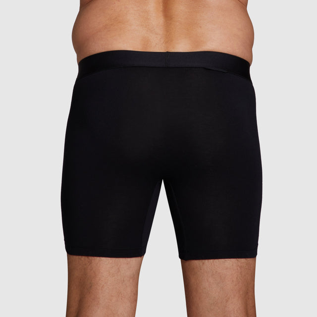 ALPHX Modern Fit Comfort Class Boxer Boxer Brief Midnight Black