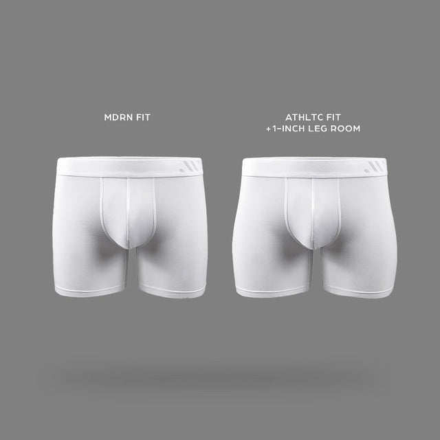 ALPHX Athletic Fit Comfort Class Boxer Brief Frost White