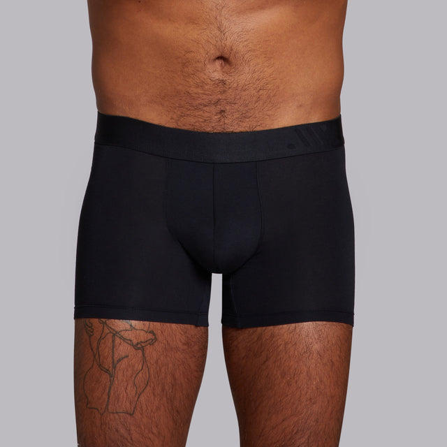 ALPHX Modern Fit Comfort Class Boxer Boxer Brief Midnight Black