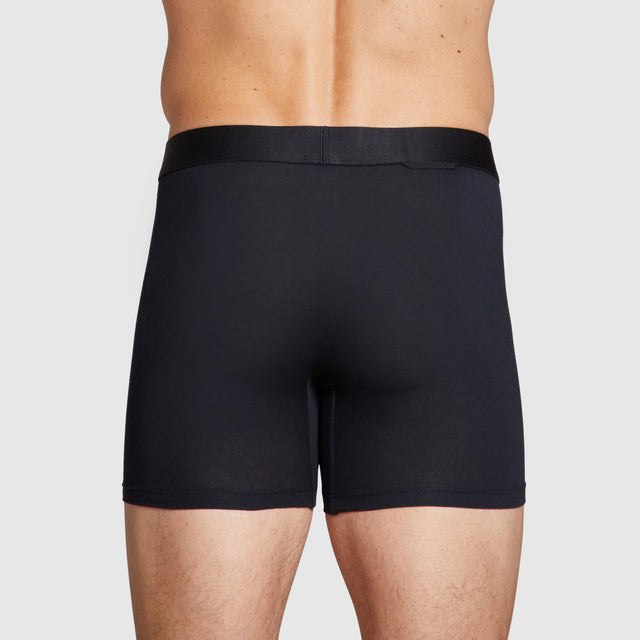 ALPHX Modern Fit Comfort Class Boxer Boxer Brief Midnight Black