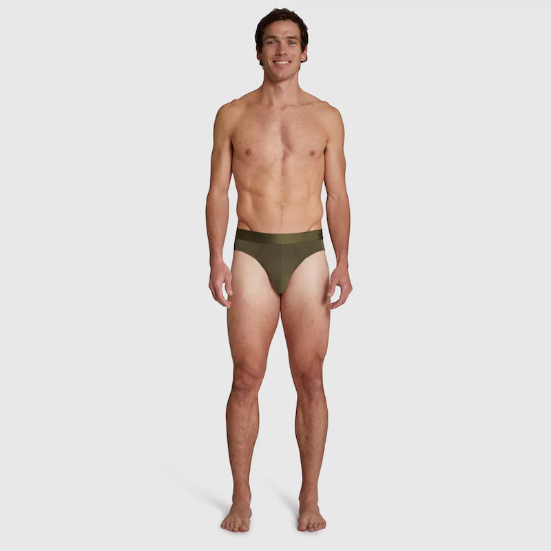 ALPHX Comfort Class Brief - Modern Fit - Moss Green | ALPHX.com Underwear ALPHX Alphx.com