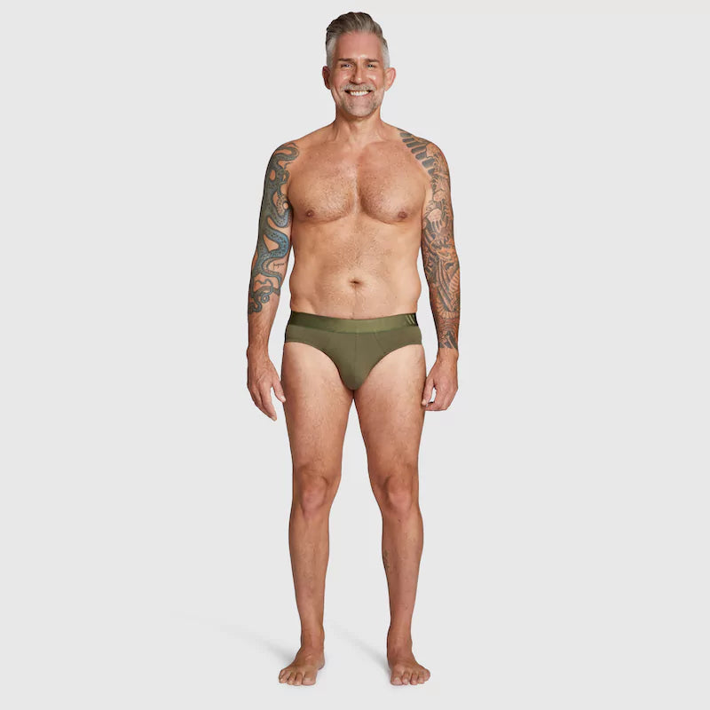 ALPHX Comfort Class Brief - Modern Fit - Moss Green | ALPHX.com Underwear ALPHX Alphx.com