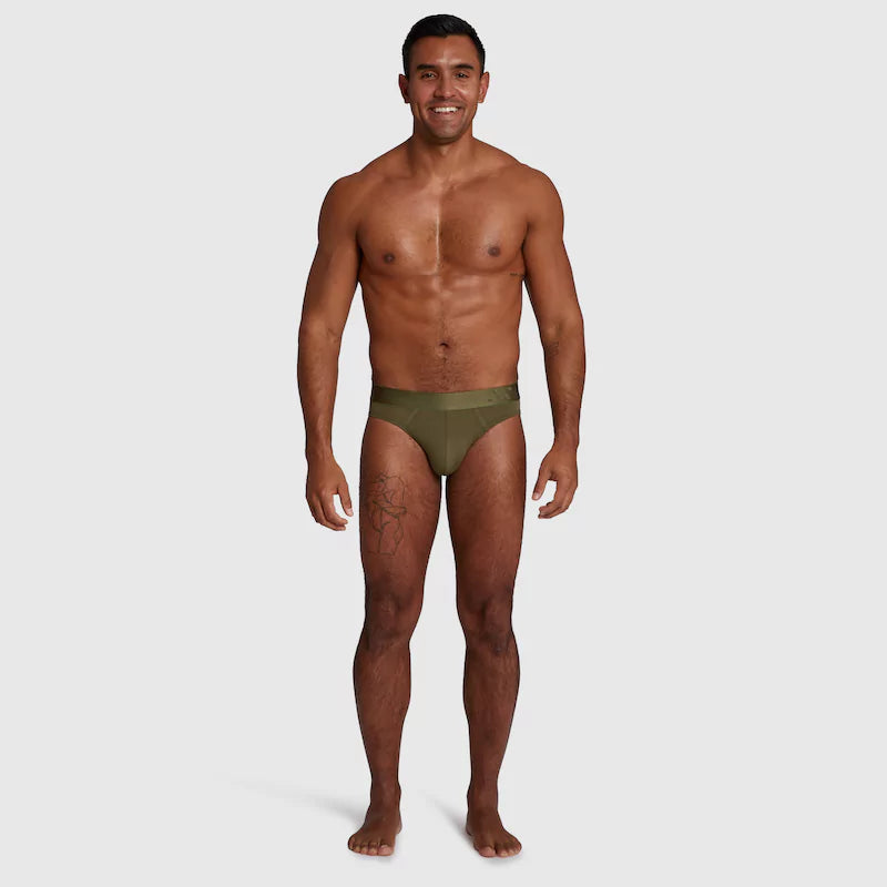 ALPHX Comfort Class Brief - Modern Fit - Moss Green | ALPHX.com Underwear ALPHX Alphx.com