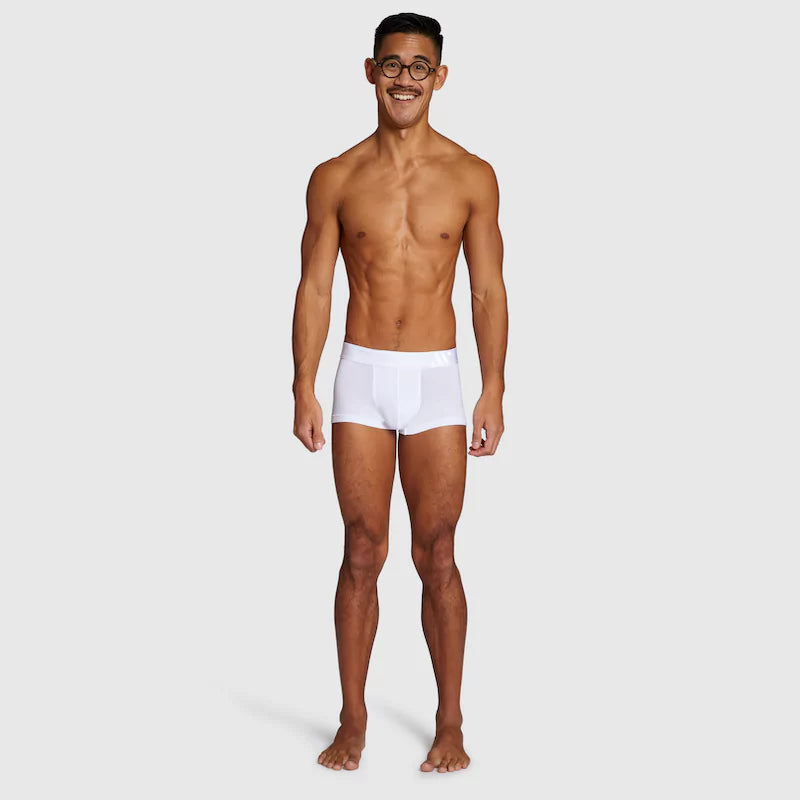 ALPHX Comfort Class Trunk - Modern Fit - Frost White | ALPHX.com Underwear ALPHX Alphx.com