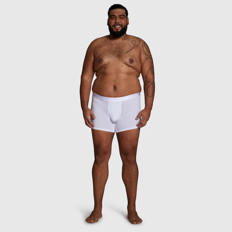 ALPHX Comfort Class Trunk - Modern Fit - Frost White | ALPHX.com Underwear ALPHX Alphx.com