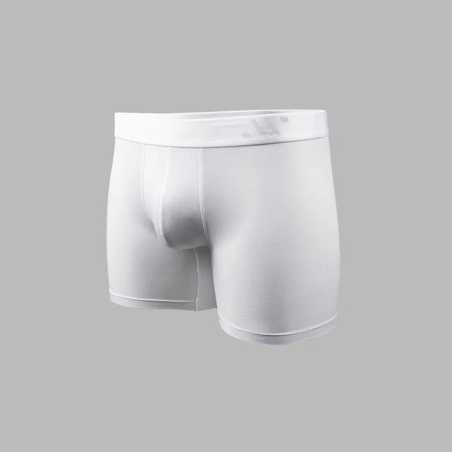 ALPHX Calzoncillo bóxer Comfort Class de ajuste moderno, color blanco escarcha