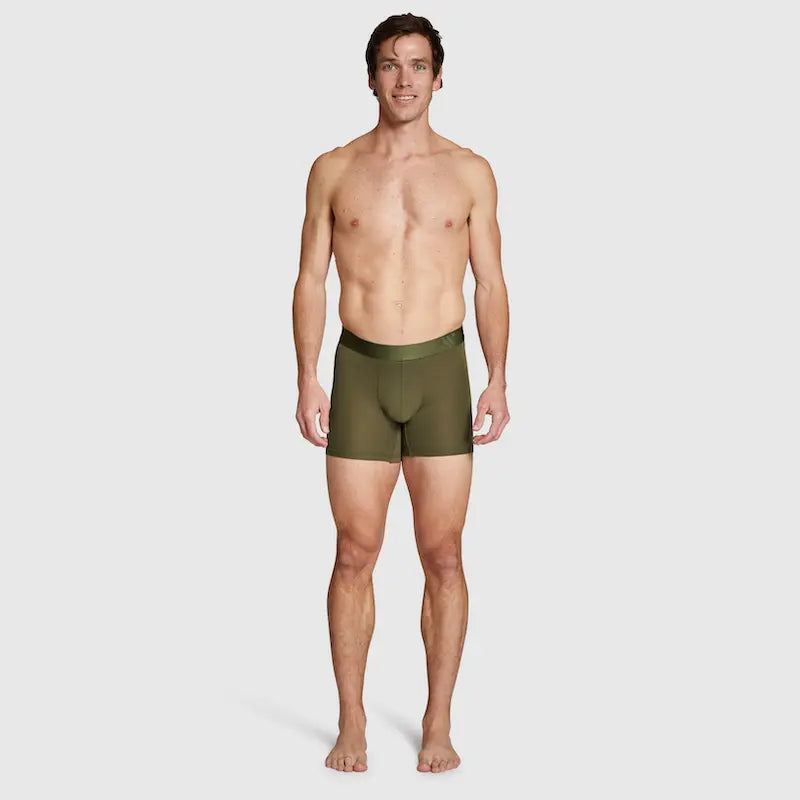 ALPHX Boxer Briefs Modern Fit Classic Moss Green – Timeless Comfort Underwear ALPHX Alphx.com