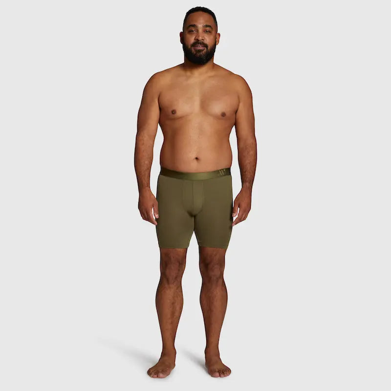 ALPHX Boxer Briefs Modern Fit Classic Moss Green – Timeless Comfort Underwear ALPHX Alphx.com