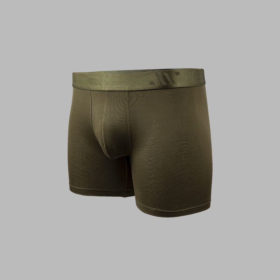 ALPHX Boxer Briefs Modern Fit Classic Moss Green – Timeless Comfort Underwear ALPHX XS Alphx.com