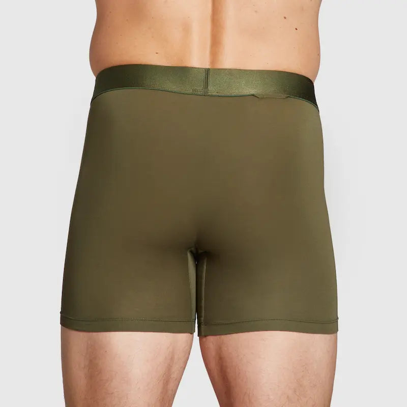 ALPHX Boxer Briefs Modern Fit Classic Moss Green – Timeless Comfort Underwear ALPHX Alphx.com