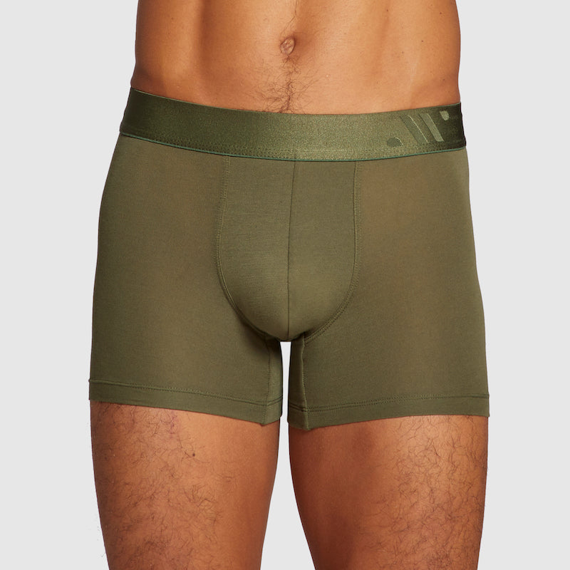3 Pack Boxer Briefs Olive Green Combo
