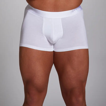 ALPHX Athletic Fit Trunks –Frost White Support &amp; Comfort Redefined Underwear ALPHX Alphx.com