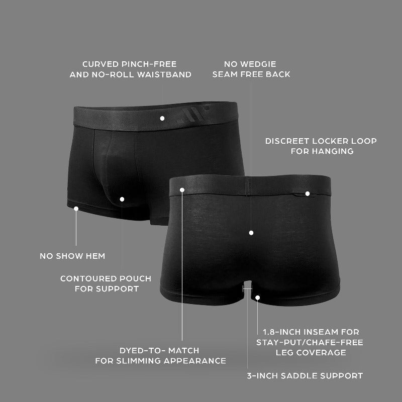 Shop for Top Black Trunks Modern Fit Underwear for Men