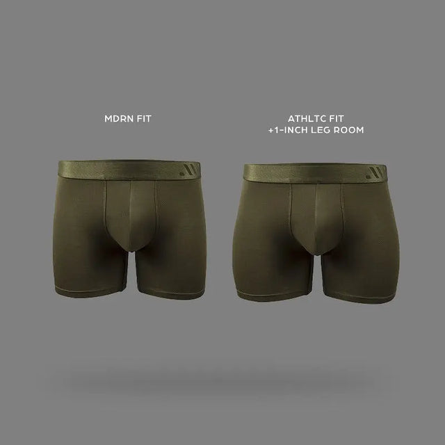 ALPHX Moss Green Boxer Briefs in Modern and Athletic Fit
