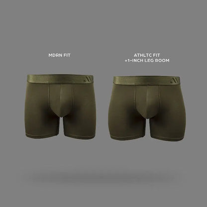 ALPHX Comfort Class Boxer Brief - Modern Fit - Moss Green| ALPHX.com Underwear ALPHX Alphx.com