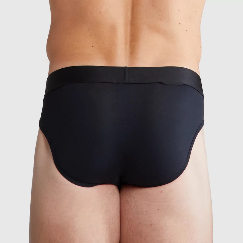 ALPHX Briefs Modern Fit Midnight Black- Low Rise Full Coverage Underwear ALPHX Alphx.com