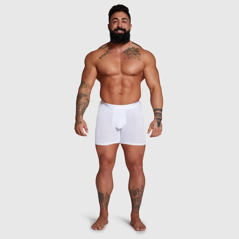 ALPHX Comfort Class Boxer Brief - Athletic Fit - Frost White | ALPHX.com Underwear ALPHX Alphx.com