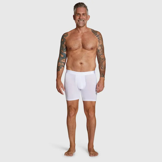 ALPHX Comfort Class Boxer Brief - Modern Fit - Frost White | ALPHX.com