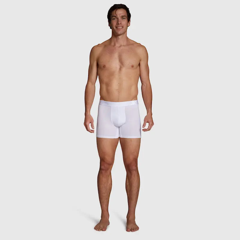 ALPHX Comfort Class Boxer Brief - Modern Fit - Frost White | ALPHX.com Underwear ALPHX Alphx.com