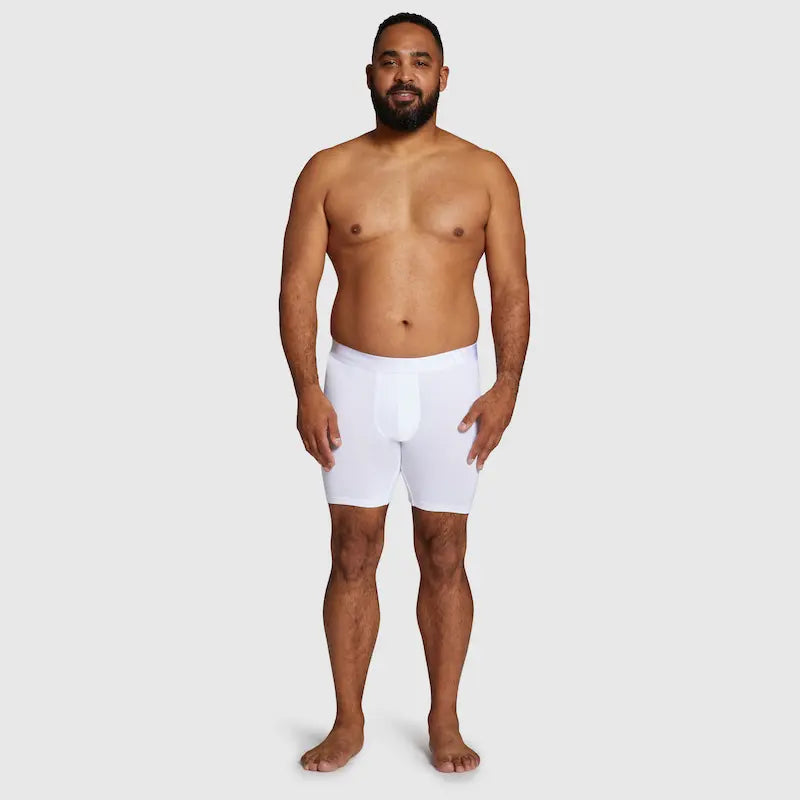 ALPHX Comfort Class Boxer Brief - Modern Fit - Frost White | ALPHX.com Underwear ALPHX Alphx.com