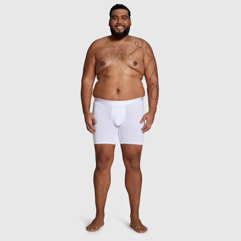 ALPHX Comfort Class Boxer Brief - Modern Fit - Frost White | ALPHX.com Underwear ALPHX Alphx.com