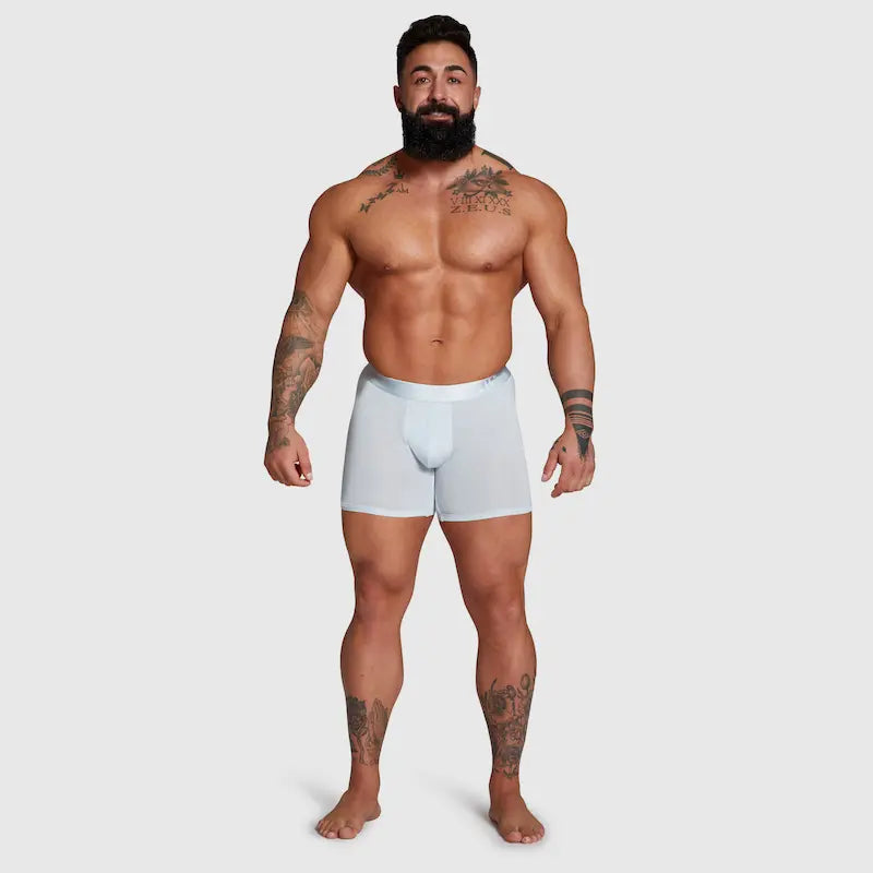 ALPHX Boxer Briefs Athletic Fit Glacier Blue- Extra Room Underwear ALPHX Alphx.com