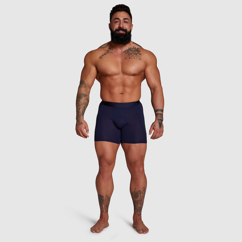 ALPHX Comfort Class Boxer Brief - Athletic Fit - Maritime Navy Blue | ALPHX.com Underwear ALPHX Alphx.com