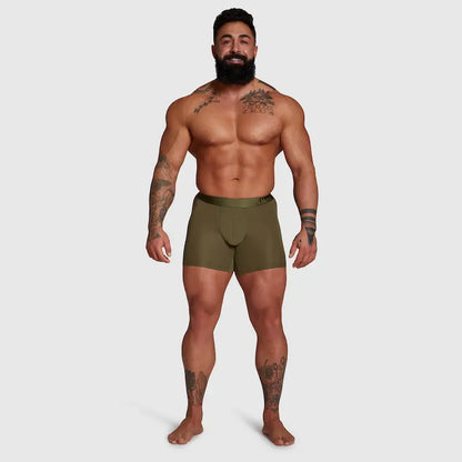 ALPHX Boxer Briefs Athletic Fit Moss Green – Extra Room More Comfort Underwear ALPHX Alphx.com