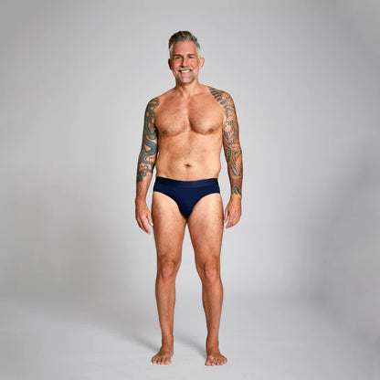 ALPHX Briefs Modern Fit Maritime Navy Blue - Low Rise Full Coverage Underwear ALPHX Alphx.com