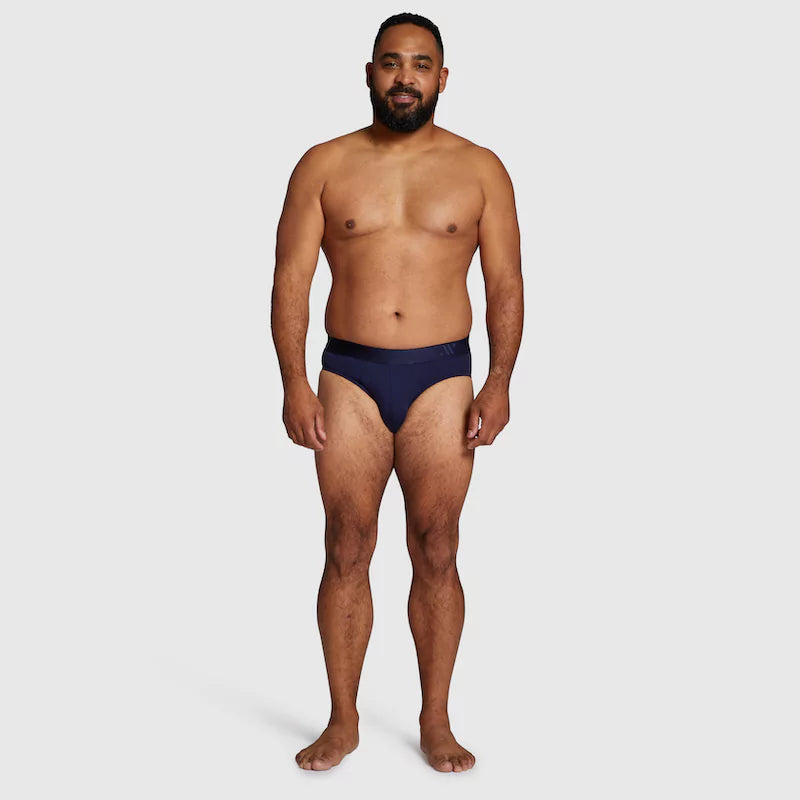 ALPHX Briefs Modern Fit Maritime Navy Blue - Low Rise Full Coverage Underwear ALPHX Alphx.com