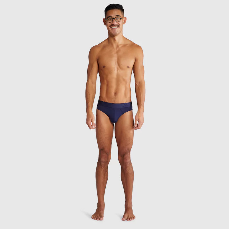 ALPHX Briefs Modern Fit Maritime Navy Blue - Low Rise Full Coverage Underwear ALPHX Alphx.com