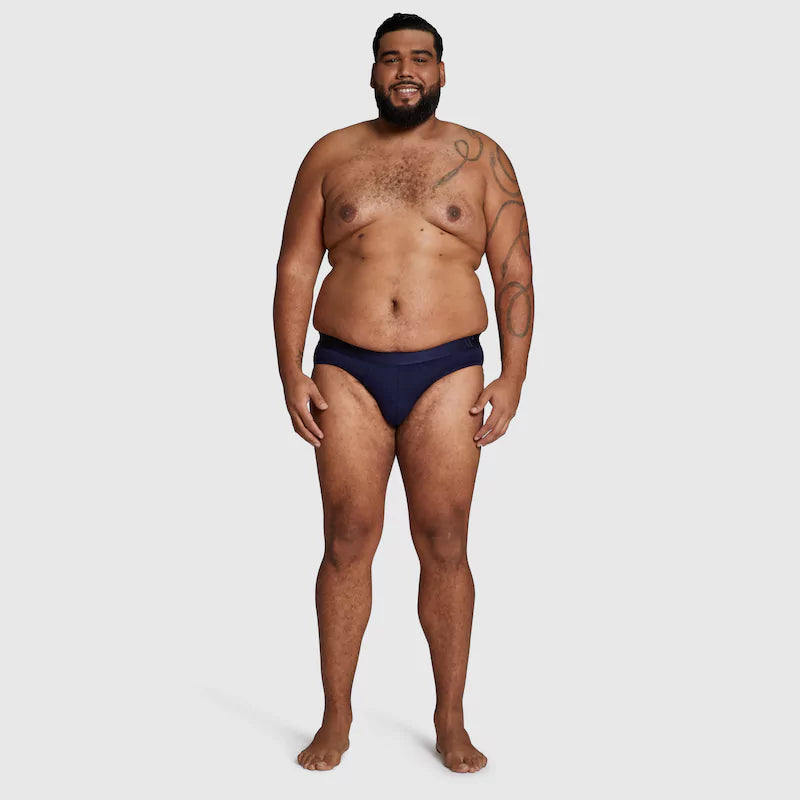 ALPHX Briefs Modern Fit Maritime Navy Blue - Low Rise Full Coverage Underwear ALPHX Alphx.com