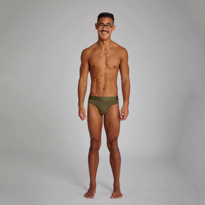 ALPHX Comfort Class Brief - Modern Fit - Moss Green | ALPHX.com Underwear ALPHX Alphx.com