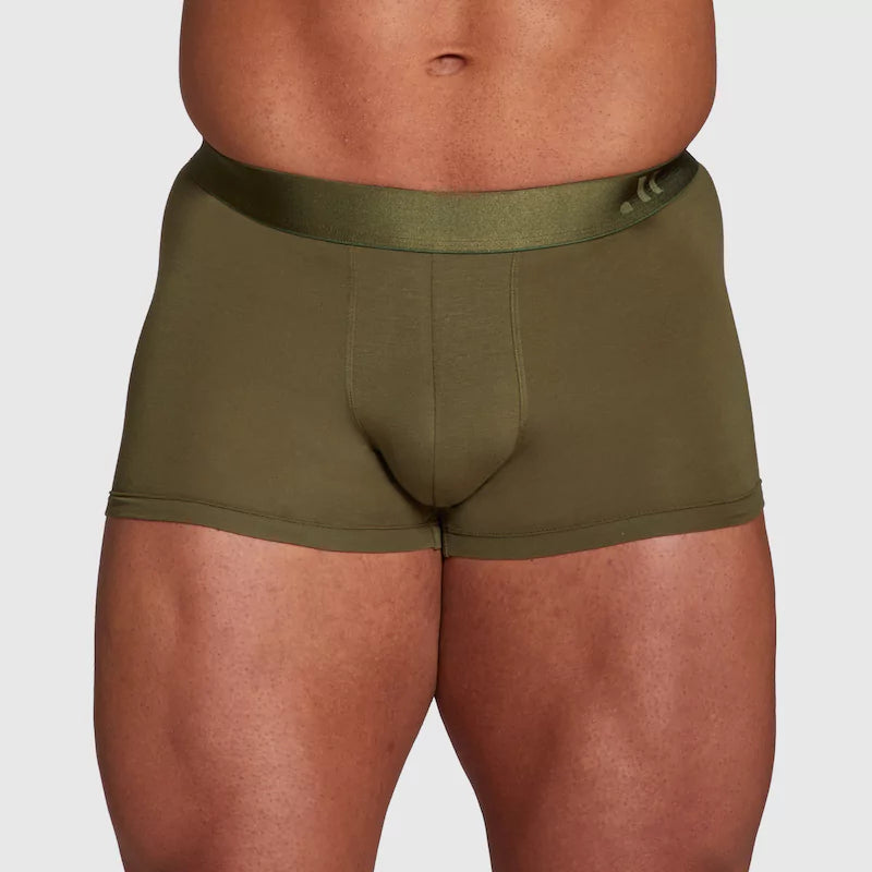 ALPHX Athletic Fit Trunks –Moss Green Support &amp; Comfort Redefined Underwear ALPHX Alphx.com