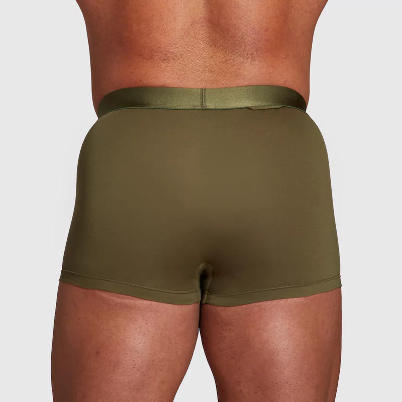 ALPHX Athletic Fit Trunks –Moss Green Support &amp; Comfort Redefined Underwear ALPHX Alphx.com