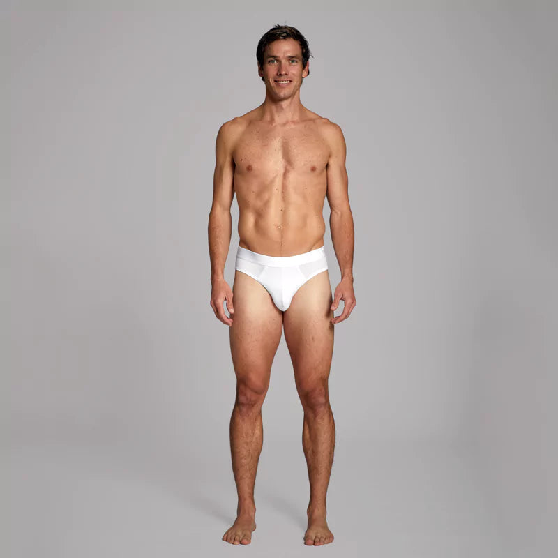 ALPHX Briefs Modern Fit Frost White- Low Rise Full Coverage Underwear ALPHX Alphx.com