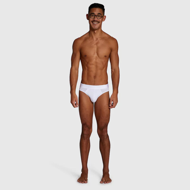 ALPHX Briefs Modern Fit Frost White- Low Rise Full Coverage Underwear ALPHX Alphx.com