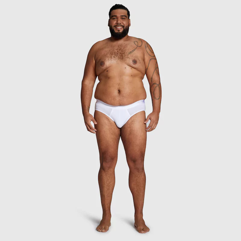 ALPHX Briefs Modern Fit Frost White- Low Rise Full Coverage Underwear ALPHX Alphx.com