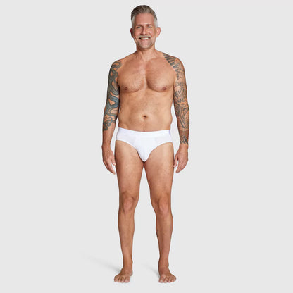 ALPHX Briefs Modern Fit Frost White- Low Rise Full Coverage Underwear ALPHX Alphx.com