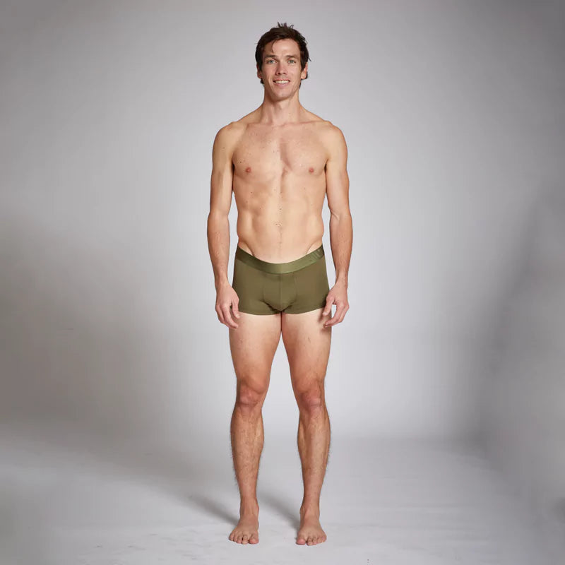 ALPHX Comfort Class Trunk - Modern Fit - Moss Green | ALPHX.com Underwear ALPHX Alphx.com